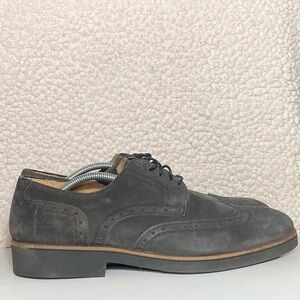 Gordon Rush Men's Grey Concord Leather Lace Up Wingtip Classic Dress Shoes SZ 12